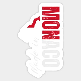 Monaco flag, monegasque flag Sticker